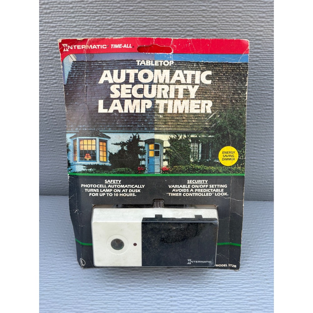 Vintage Intermatic Time-All Tabletop Automatic Security Lampโ Timer Model ST2B